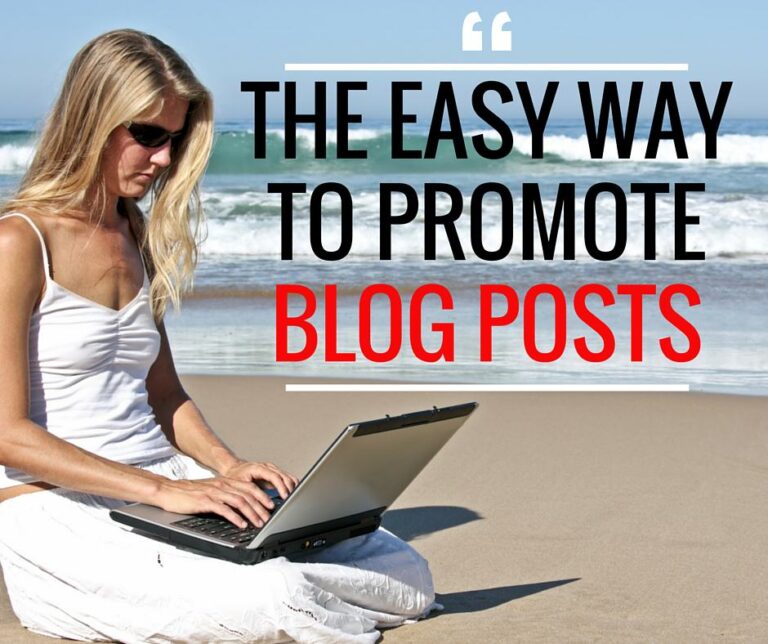 the easy way to promote blog posts