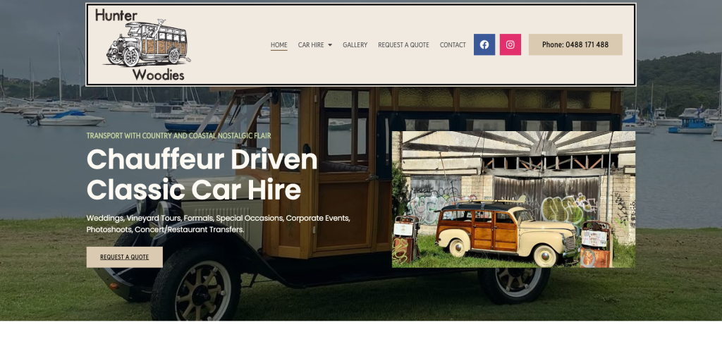 Accommodation Website Design -