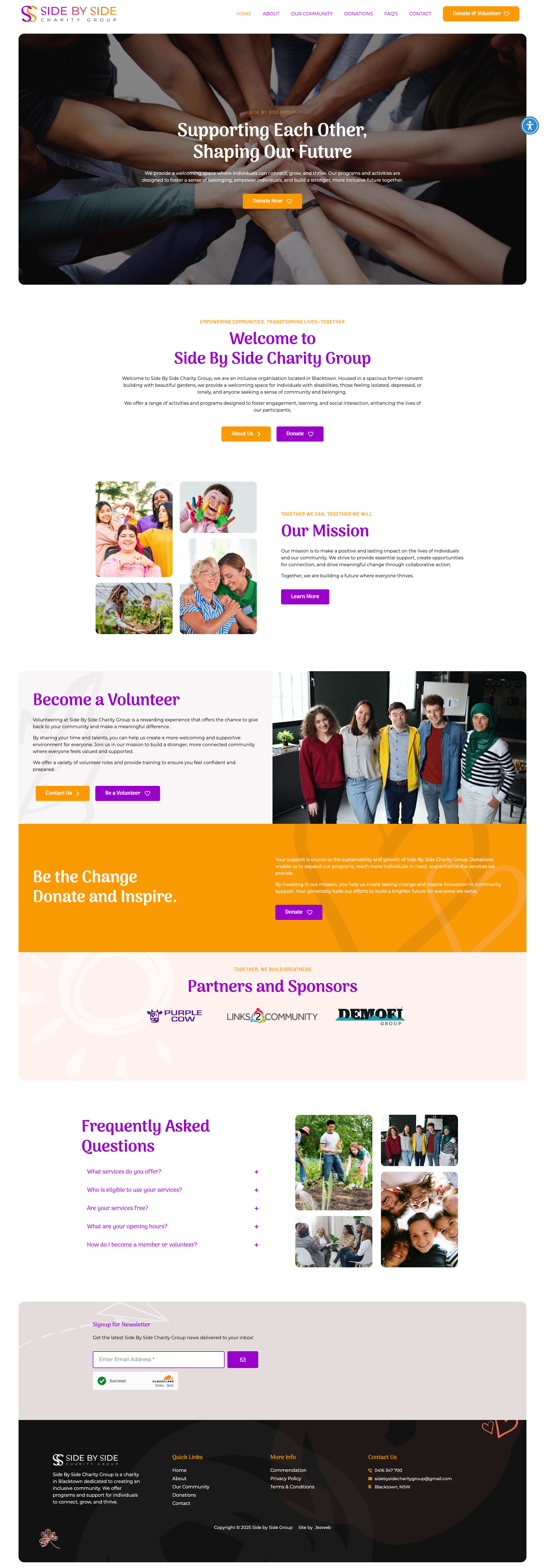 Side By Side Charity Group -