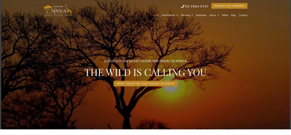Accommodation Website Design -