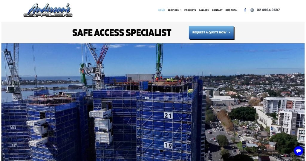 Carpentry and Building Website Design -