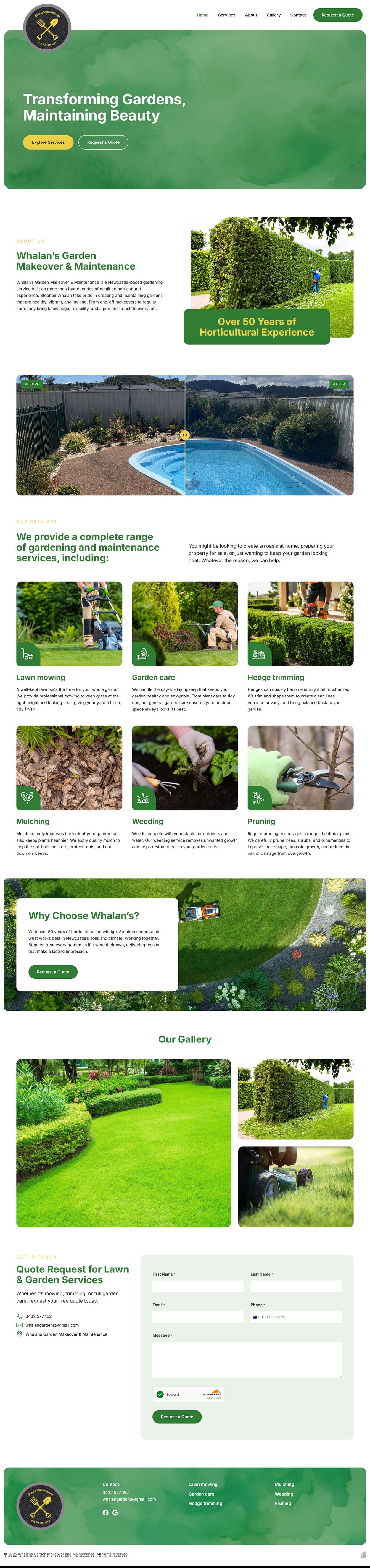 Whalan’s Garden Makeover & Maintenance