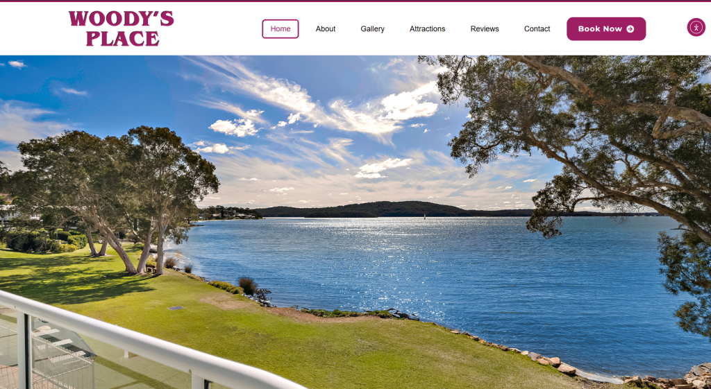 Accommodation Website Design -
