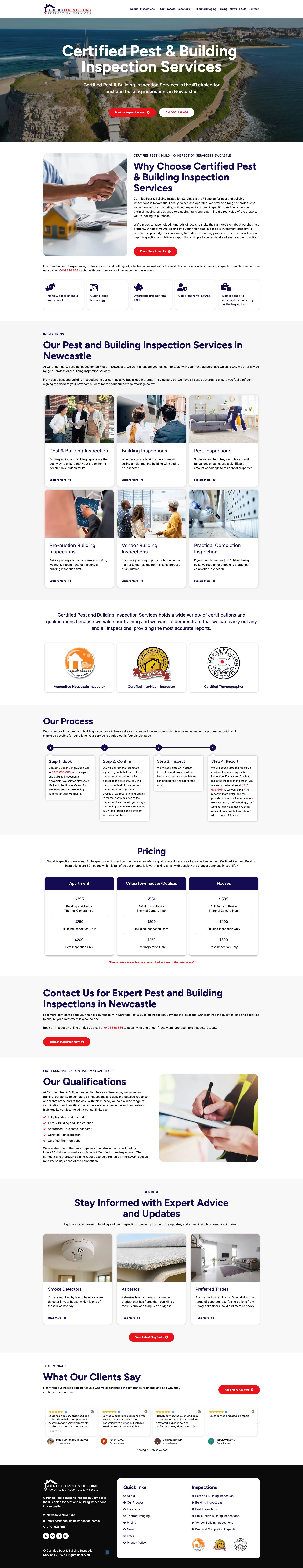 Certified Pest & Building Inspection Services -