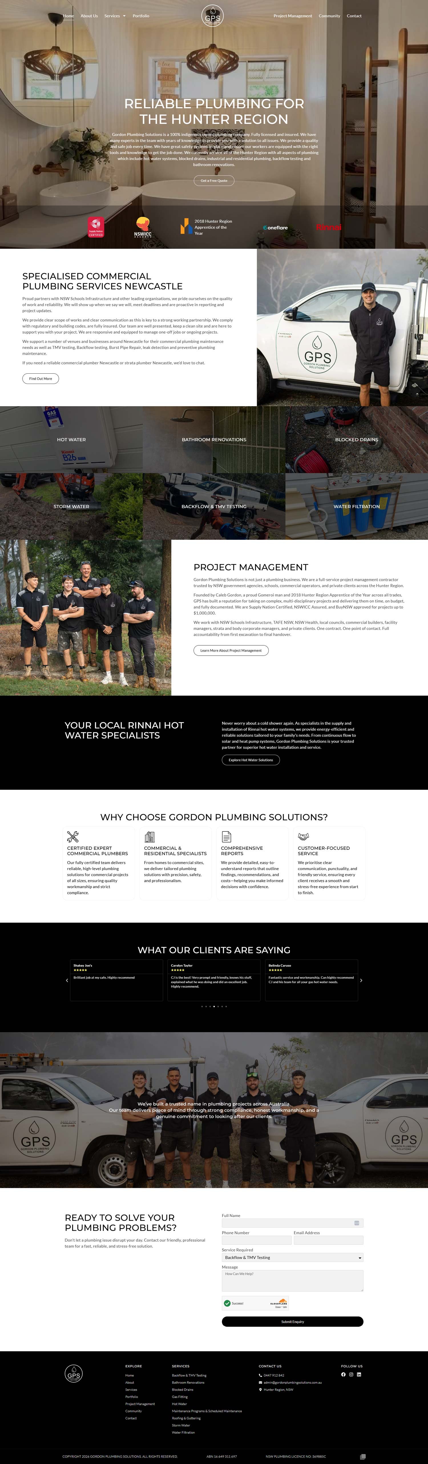 Gordon Plumbing Solutions -